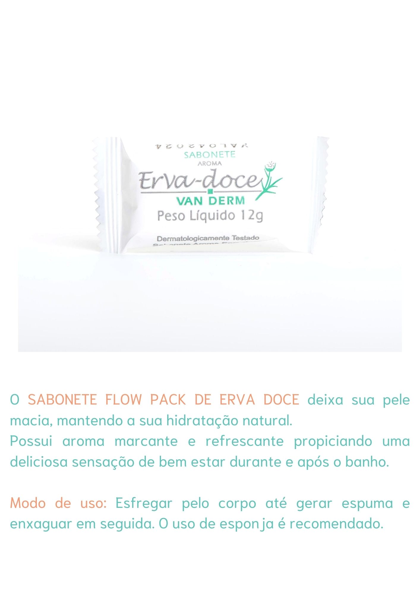 Sabonete Flow Pack de Erva Doce 12g